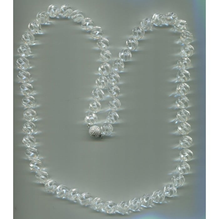 Carved Rock Crystal Necklace