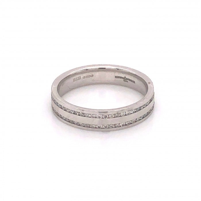 Modern Diamond and 18ct White Gold Eternity / Wedding Ring, 0.56 Carats