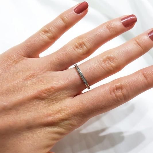 Modern Diamond and Platinum Eternity Ring
