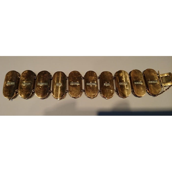 Swiss Enamel Cantons Bracelet, Circa 1835
