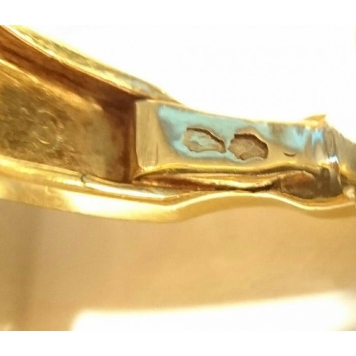 Van Cleef & Arpels Gold Stirrup Cufflinks, Circa 1960