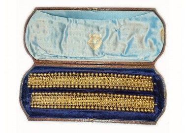 Victorian Gold Necklace / Bracelets, Circa 1860