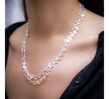 Rose-Cut Diamond Chain Necklace, 62.92ct