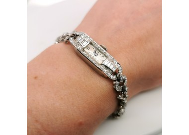 Art Deco Diamond Cocktail Wristwatch