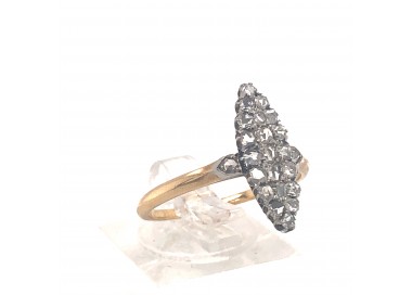Antique Diamond Navette Ring