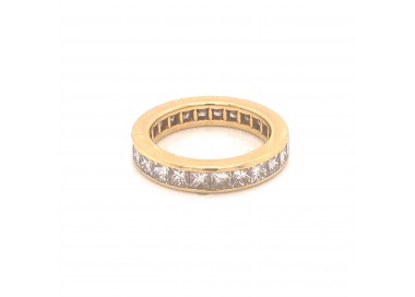 4.50ct Princess Cut Diamond Eternity Ring