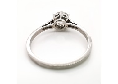 Art Deco Single Stone Diamond Ring, 0.84ct