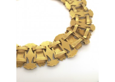 Victorian Gold Collar Necklace, Circa 1875