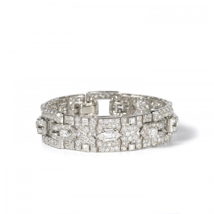 Cartier Diamond Bracelet, 18.70ct, Circa 1930