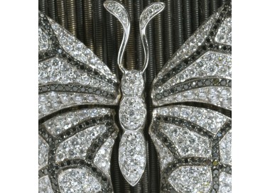 Diamond Butterfly And Ladybird Cuff Bracelet, 9.00ct
