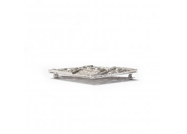 Art Deco Diamond And Platinum Brooch, 4.50ct