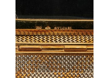 Vintage Bulgari White and Yellow Gold Clutch Bag, Circa 1960