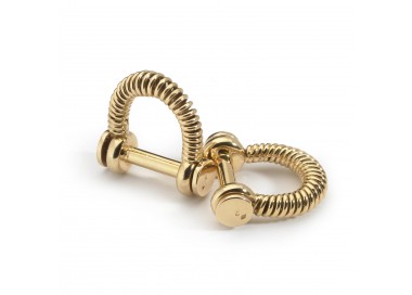 French Stirrup Spring Gold Cufflinks - Moira Fine Jewellery