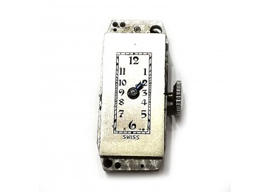 Art Deco Diamond and Platinum Cocktail Wristwatch, Circa 1925
