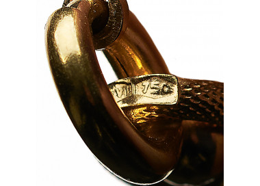 Nicholis Cola Italian 18ct Gold Ball and Oval Link Bracelet, Circa 1990, maker's mark