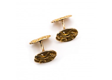 Vintage American Gold Dragon Cufflinks