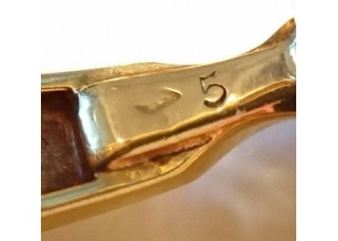 Van Cleef & Arpels Gold Stirrup Cufflinks, Circa 1960