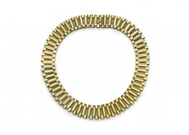 Antique Gold Collar Necklace, Circa 1870