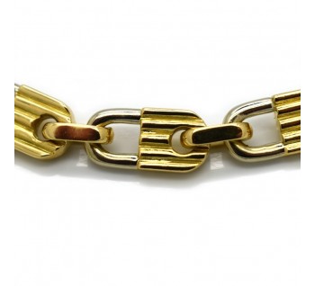 Mauboussin Bi-Colour Gold Padlock Bracelet Circa 1980