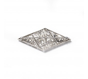 Art Deco Diamond And Platinum Brooch, 4.50ct, Circa 1930