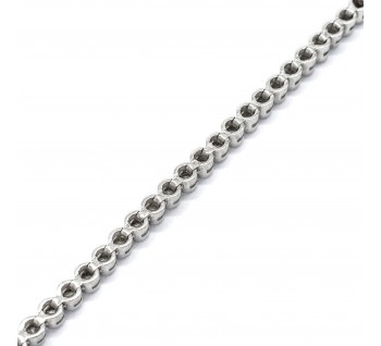 Diamond and Platinum Line Bracelet, 1.85ct