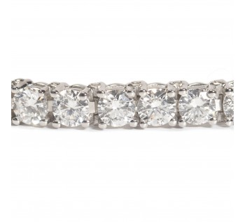 Modern Diamond and Platinum Line Bracelet, 9.90ct