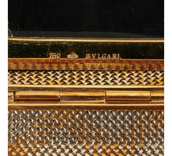 Vintage Bulgari White and Yellow Gold Clutch Bag, Circa 1960