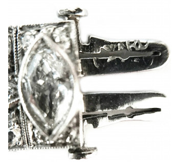 Raymond Yard Art Deco Diamond and Platinum Bracelet, Circa 1930