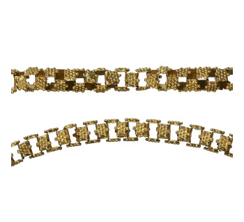 Antique Maltese Gran Spinat 18ct Gold Stars Link Long Chain, Circa 1830