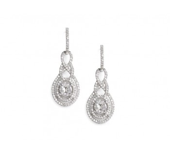 Diamond Drop Earrings, 1.69ct