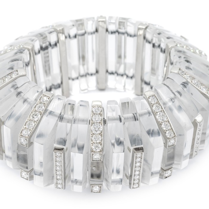 Diamond and Rock Crystal Bracelet - Moira Fine Jewellery