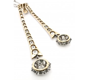 Edwardian Diamond Négligée Pendant, 5.10ct - Moira Fine Jewellery