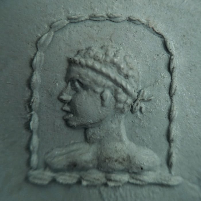 Antique Garnet, Silver and Gold Desk Seal, Circa 1850