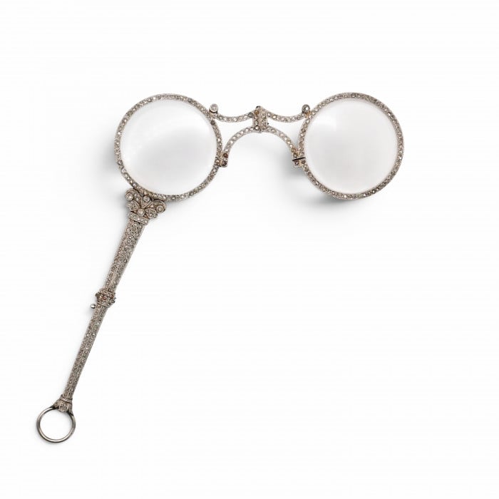 Belle Époque Diamond and Platinum Lorgnettes, Circa 1910