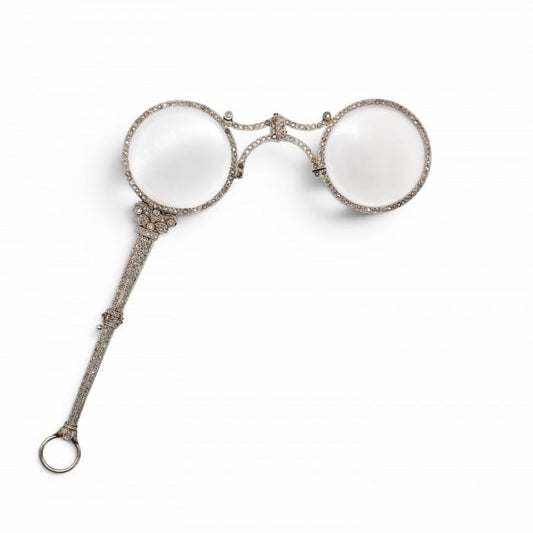 Belle Époque Diamond and Platinum Lorgnettes, Circa 1910