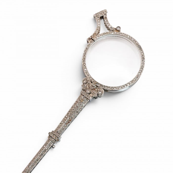 Belle Époque Diamond and Platinum Lorgnettes, Circa 1910