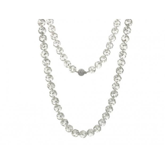 Carved Rock Crystal Necklace