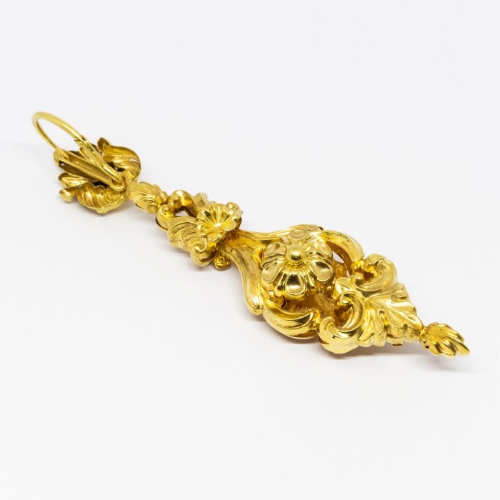Georgian Gold Reversible Drop Earrings, Circa 1820
