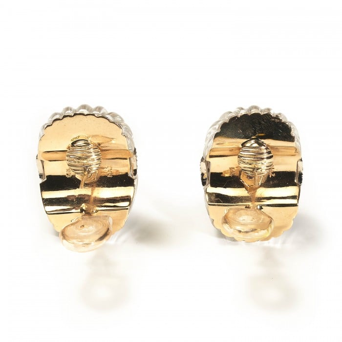 Maz Carved Rock Crystal And Diamond Earrings, 2.25ct