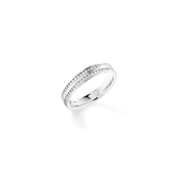 Modern Diamond and 18ct White Gold Eternity / Wedding Ring, 0.56 Carats