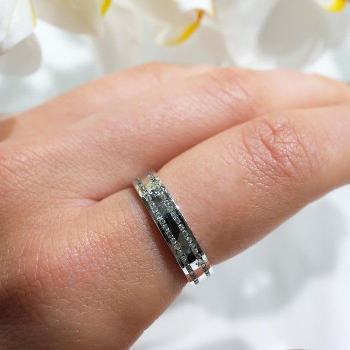 Modern Diamond and 18ct White Gold Eternity / Wedding Ring, 0.56 Carats