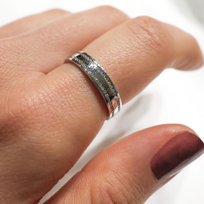 Modern Diamond and 18ct White Gold Eternity / Wedding Ring, 0.56 Carats