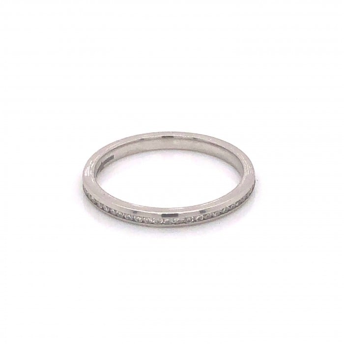 Modern Diamond and Platinum Eternity Ring