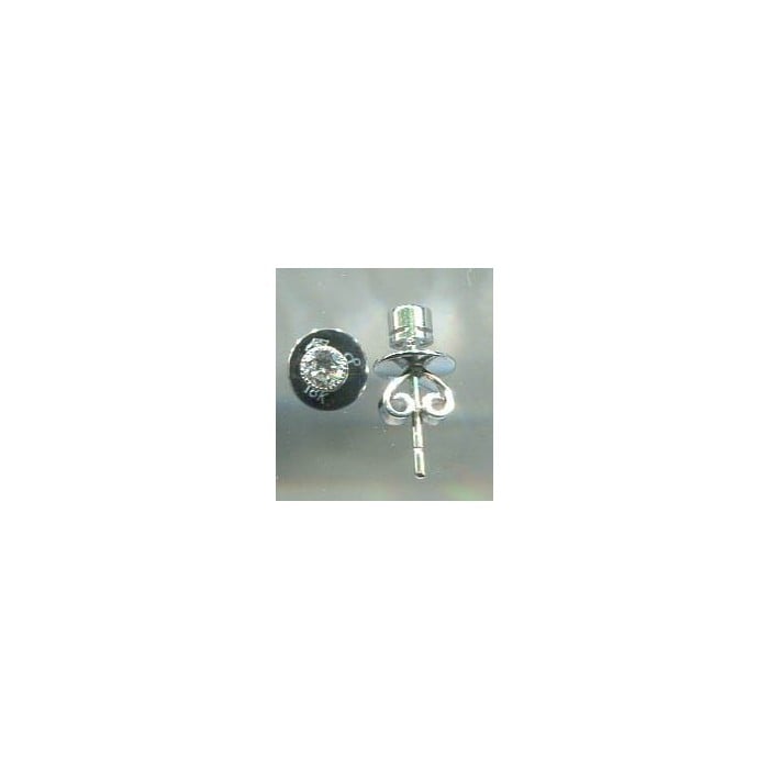 Modern Diamond and White Gold Stud Earrings, 0.22 Carat
