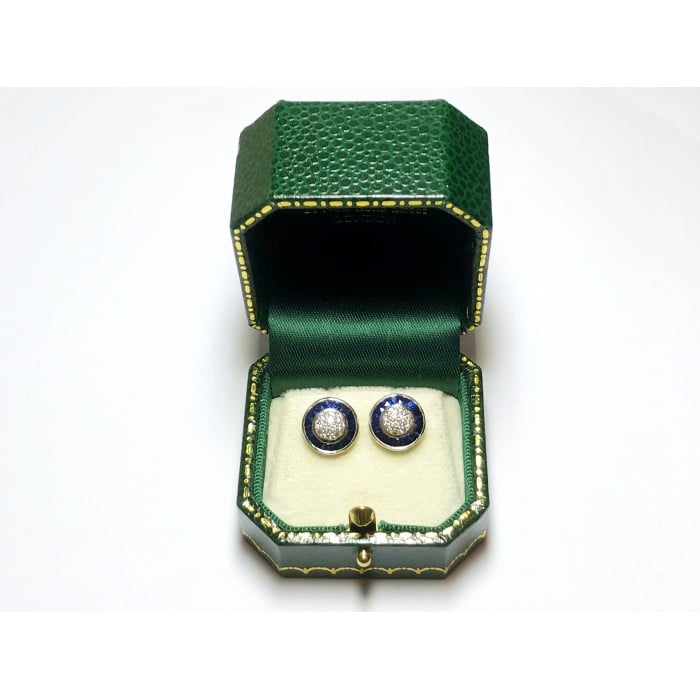 Sapphire and Diamond Earrings