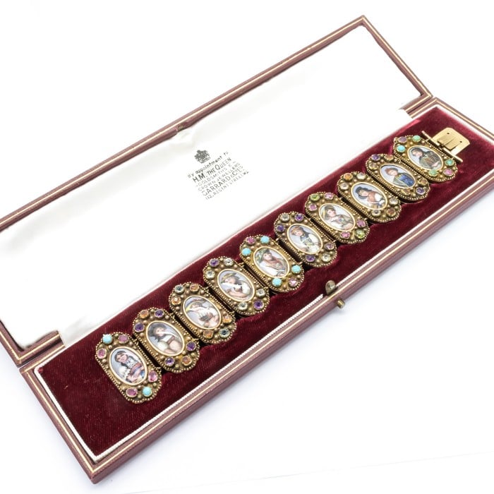 Swiss Enamel Cantons Bracelet, Circa 1835