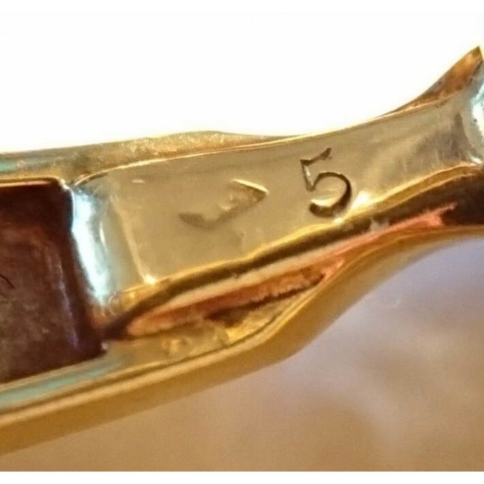 Van Cleef & Arpels Gold Stirrup Cufflinks, Circa 1960