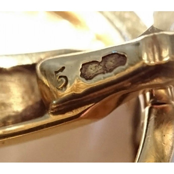 Van Cleef & Arpels Gold Stirrup Cufflinks, Circa 1960