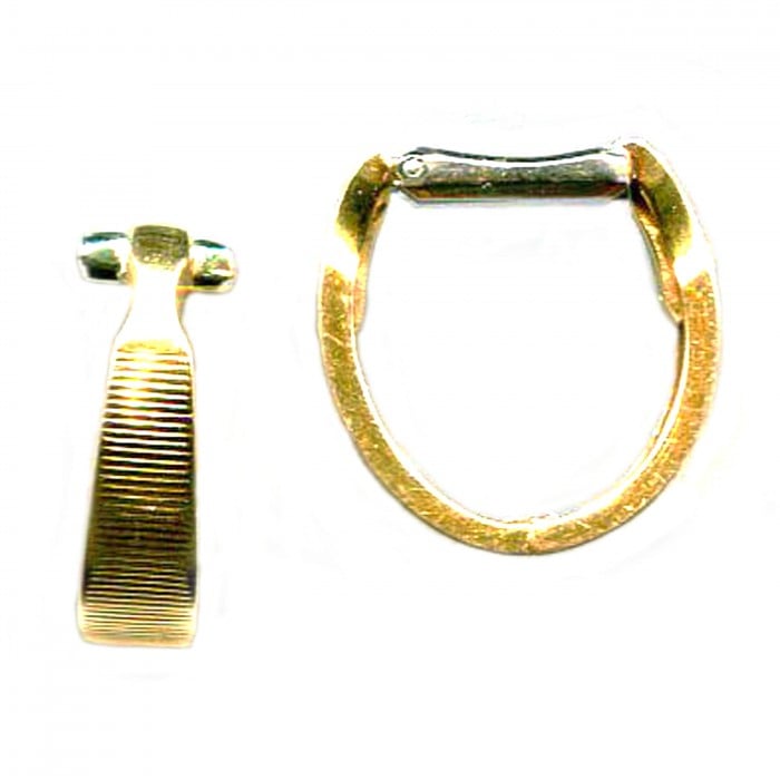 Van Cleef & Arpels Gold Stirrup Cufflinks, Circa 1960