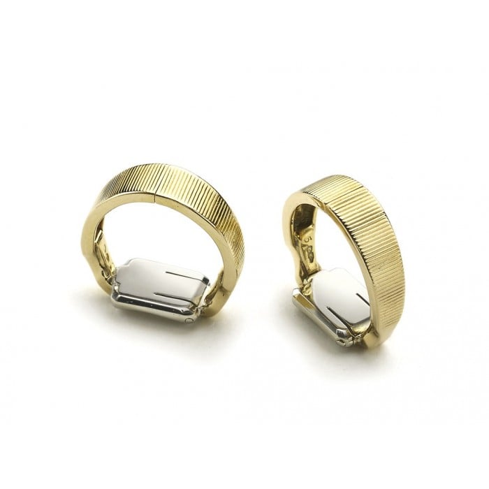 Van Cleef & Arpels Gold Stirrup Cufflinks, Circa 1960